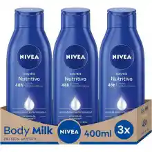 Pack 3x 400ml Nivea Body milk