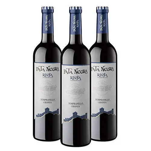 Pack 3x botellas de vino tinto Pata Negra Rioja Crianza