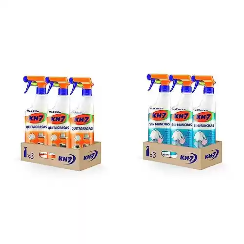 Pack 3x botes de KH-7 Quitagrasas 650ml + 3 botes de KH-7 Sin Manchas 750ml