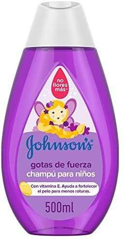 Pack 3x Champú para Niños Johnson's Baby Gotas de Fuerza 500 ml