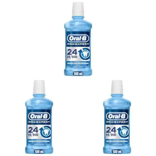 Pack 3x Colutorios Oral-B Pro-Expert Menta 500ml