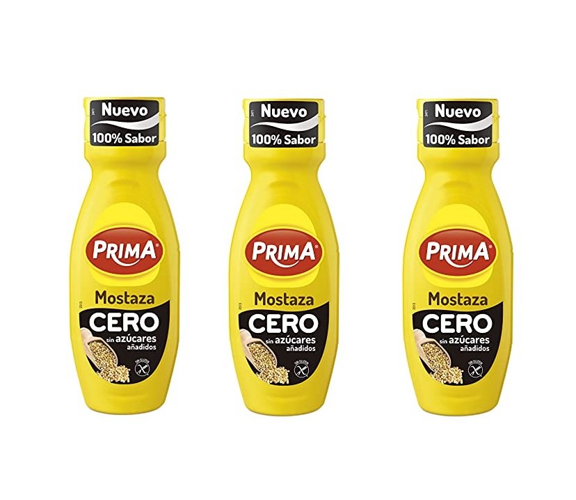 Pack 3x Mostaza Prima Cero sin azúcares añadidos