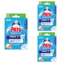 Pack 3x Pato Discos Activos Marine - Aplicador WC con Recambio (6 Discos por paquete)