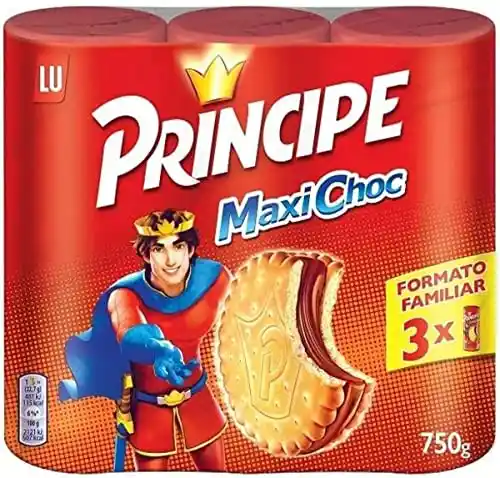 Pack 3x3 Príncipe Maxi Choc Galletas Chocolate (9 paquetes de 250g)