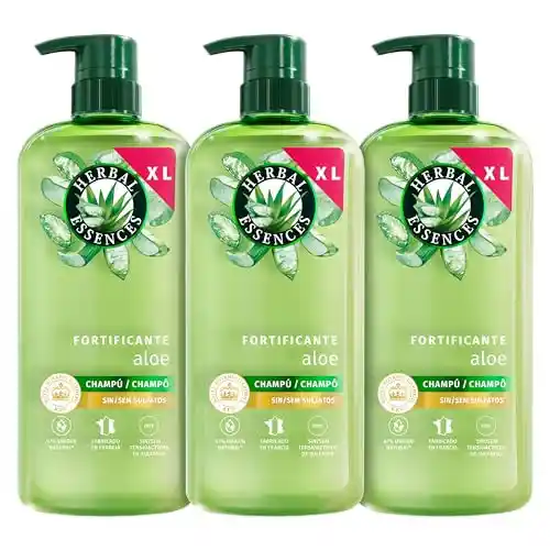 Pack 3x650ml Champús Fortificantes Herbal Essences Aloe