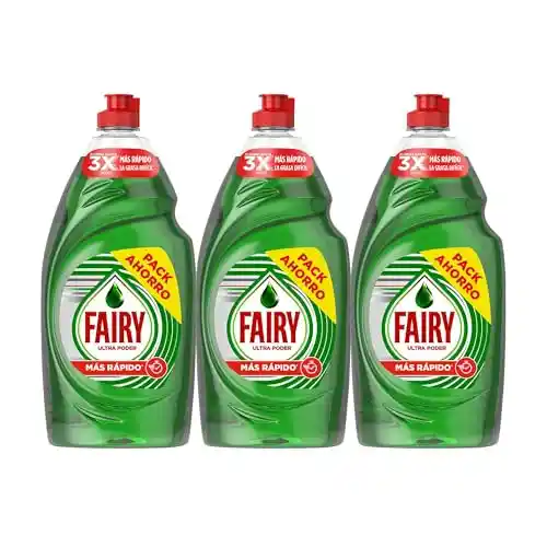 Pack 3x900ml Fairy Ultra Poder Lavavajillas