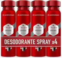 Pack 4 Old Spice Original Spray Corporal 150 ml