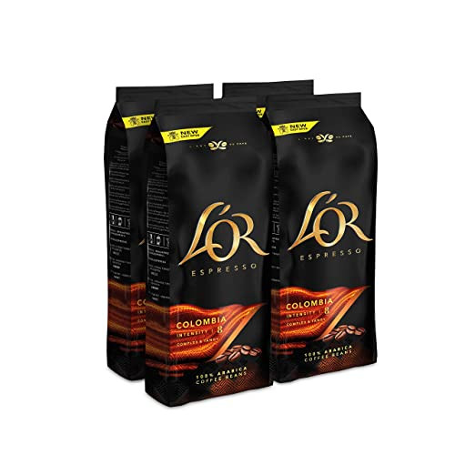 Pack 4 x 500g L'OR Espresso Café en Grano Colombia 100% arábica