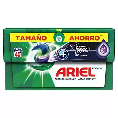 Pack 40 cápsulas Ariel All-in-One Detergente Lavadora con un Toque de Lenor