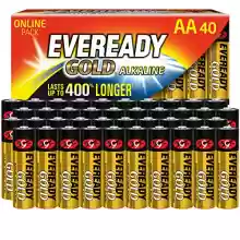 Pack 40 pilas alcalinas AA Energizer Eveready