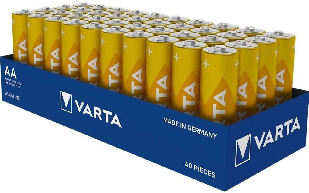 Pack 40 pilas Varta Longlife AA Tray