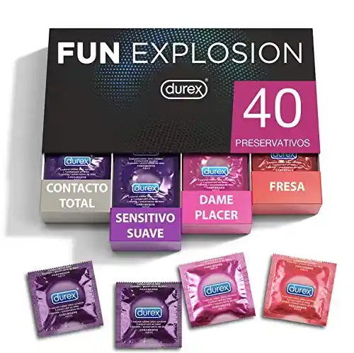 Pack 40 preservativos Durex Fun Explosion