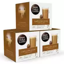 Pack 48 cápsulas Nescafe Dolce Gusto Café con Leche