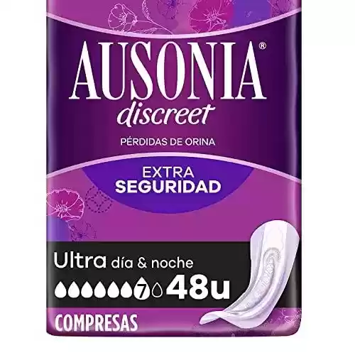 Pack 48 compresas Ausonia Discreet Ultra Día & Noche