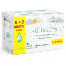 Pack 480x Toallitas Bebé Aqua Pure 99% Agua