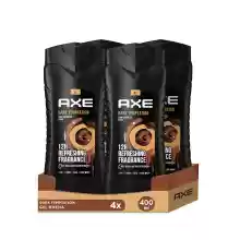 Pack 4x Gel de Ducha y Champú Axe Dark Temptation 400ml