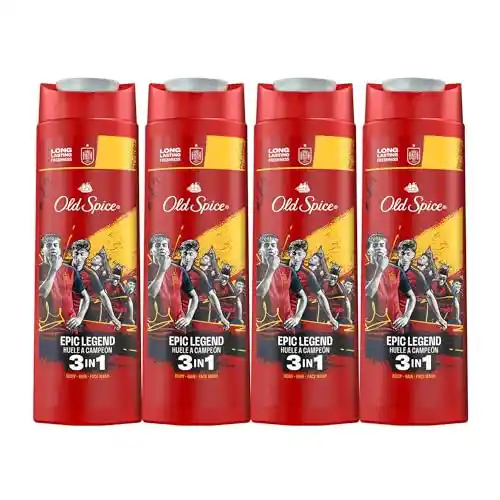 Pack 4x Gel Ducha 400ml 3 en 1 Old Spice