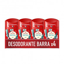 Pack 4x Old Spice Deep Sea Desodorante en Barra para Hombres, 50 ml