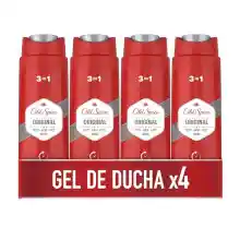 Pack 4x Old Spice Original Gel De Ducha Hombres 400ml