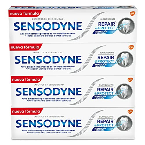 Pack 4x pasta de dientes Sensodyne Repair & Protect Blanqueante