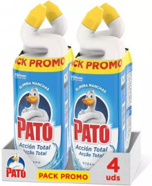 Pack 4x Pato limpiadores de baño WC Acción Total