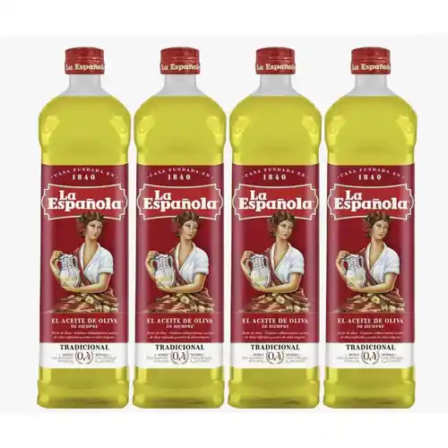 Pack 4x1L Aceite Oliva Suave La Española