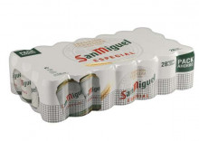 Pack 4x28 latas cerveza San Miguel rubia especial 33cl