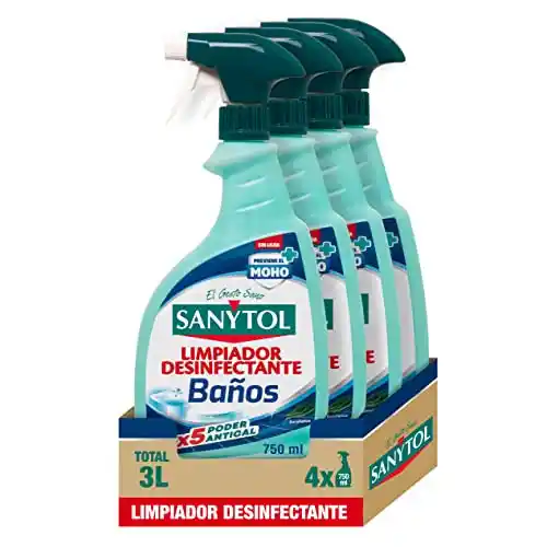 Pack 4x750ml Desinfectante Antical Baños Sanytol Limpiador