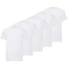 Pack 5 Camisetas Básicas Algodón Blancas