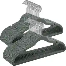 Pack 50 perchas de terciopelo Songmics antideslizantes con barra para pantalones