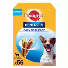 Pack 56x barritas Pedigree Dentastix - Snack Dental para la Higiene Oral de Perros Pequeños