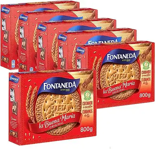 Pack 6 Cajas x 800g de galletas Fontaneda La Buena María