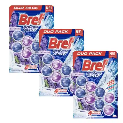 Pack 6 colgadores WC - Bref Power Action Lavanda sólo 5,99€ + ENVIO GRATIS ¡SOLO HOY!