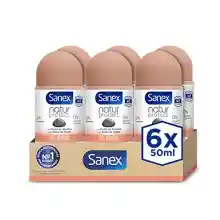 Pack 6 Desodorante Roll-On Sanex Natur Protect 50ml