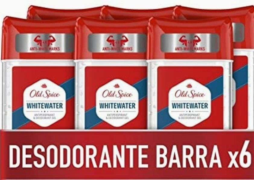 Pack 6 desodorantes Old Spice Whitewater Gel Antitranspirante