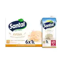 Pack 6 envases de Bebida vegetal de avena sin azúcar 1L de Santal