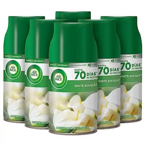 Pack 6 recambios ambientador spray Air Wick Freshmatic