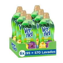 Pack 6 Suavizantes Concentrados para la Ropa con Experiencia Aromática Vernel (570 lavados)