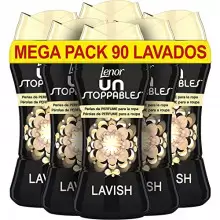 Pack 6 x 210 gr Lenor UNstoppables Perlas de Perfume para la Ropa, 90 Lavados, Fragrancia Lavish