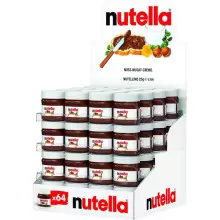 Pack 64 botes de crema de avellanas y cacao Nutella mini 25gr