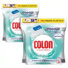 Pack 64 cápsulas Colon Nenuco Detergente para la lavadora