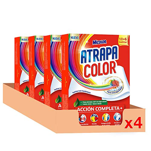 Pack 64 Unidades Micolor Toallitas Atrapacolor para lavadora