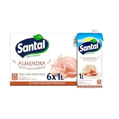 Pack 6x Bebida Vegetal Almendras Santal 1L