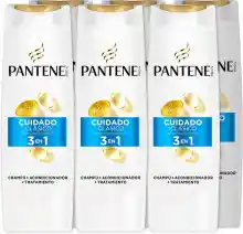 Pack 6x Champú + Acondicionador + Tratamiento Pantene 3en1 Cuidado Clásico 300ml