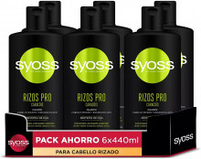 Pack 6x Champú para pelo rizado Syoss 440ml