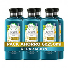 Pack 6x Champú reparador Herbal Essences Aceite De Argán