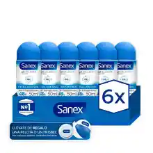 Pack 6x Desodorante roll-on Sanex pH Balance Dermo 48h por 8,84€ + ENVIO GRATIS APP