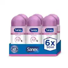 Pack 6x Desodorante Sanex Dermo+ Invisible Roll-On 50ml