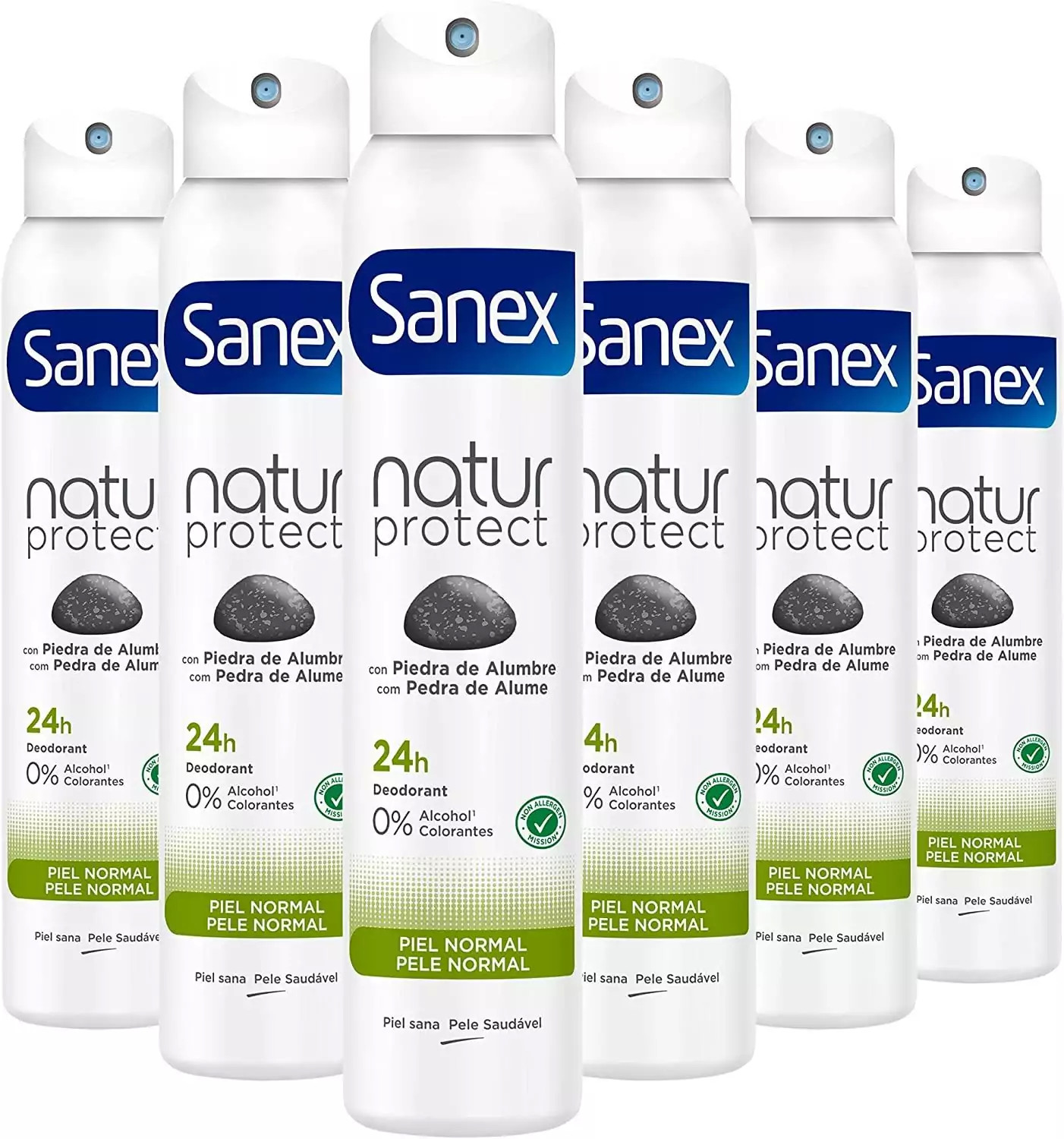 Pack 6x Desodorante Sanex Natur Protect Spray 200ml