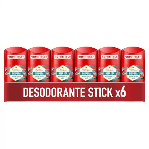 Pack 6x Desodorantes Old Spice Deep Sea Barra